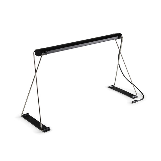 Black Epic Grow Light - Small LED grow light panel on a stand with wire legs, angled view on a white background