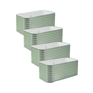 4-Pack Medium Modular Metal Raised Garden Bed - 29" Tall