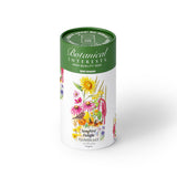 Botanical Interests Songbird Delight Flower Mix Seed Shaker canister with floral design on a white background
