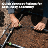 GIF of a person connecting irrigation system