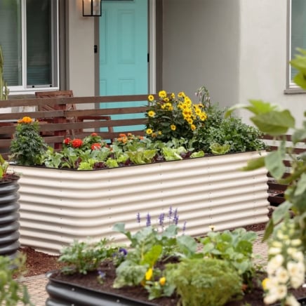 Large Modular Metal Raised Garden Bed Kit